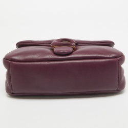 Pre Owned Coach Purple Leather Pillow Tabby 26 Shoulder Bag