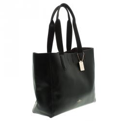 Coach Black Pebbled Leather Derby Tote