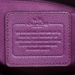 Coach Purple Leather Ava Chain Tote