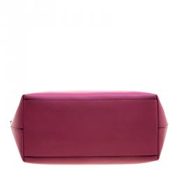 Pre Owned حقيبة كوتش سيتي زيب جلد وردي بسحاب