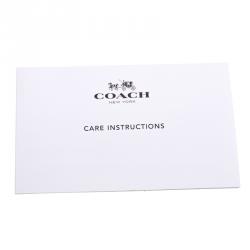 Pre Owned حقيبة كوتش سيتي زيب جلد وردي بسحاب