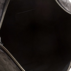 مملوكة مسبقًا Coach Grey/Black Signature Canvas and Leather Celeste Hobo