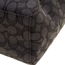 مملوكة مسبقًا Coach Grey/Black Signature Canvas and Leather Celeste Hobo