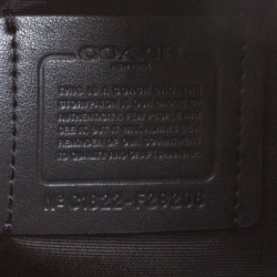 Coach Brown/Black Signature Coated Canvas Shopper Tote