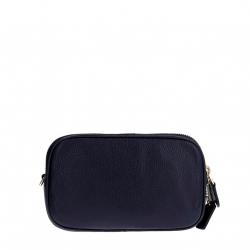 مملوكة مسبقًا Coach Navy Blue Leather Sadie Clutch Bag