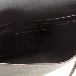 Pre Owned Coach Black Leather Keith Haring Hudson Crossbody Flap Bag