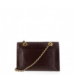 Coach Maroon Patent Leather Parker Shoulder Bag
