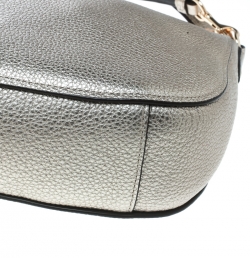 Pre Owned Coach Metallic Gold Leather Top Handle Shoulder Bag