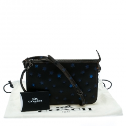 مملوكة مسبقًا حقيبة كروس كوتشي جلد أسود طباعة نجوم