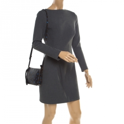 مملوكة مسبقًا حقيبة كروس كوتشي جلد أسود طباعة نجوم