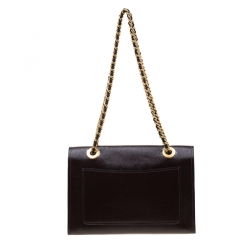 Pre Owned Coach Maroon Patent Leather Parker Shoulder Bag