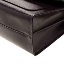 Pre Owned Coach Maroon Patent Leather Parker Shoulder Bag