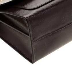 Pre Owned Coach Maroon Patent Leather Parker Shoulder Bag