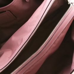 Coach Nude Pink Flower Embellished Leather Mercer 30 Satchel