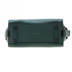 Pre Owned Coach Deep Green Leather Swagger 27 Satchel