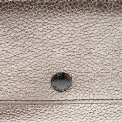 Coach Metallic Tri Color Leather Small Triple Wristlet Clutch
