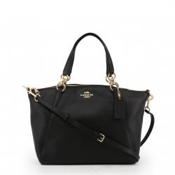 مملوكة مسبقًا حقيبة كوتش كيلسي جلد اسود محبب صغيرة