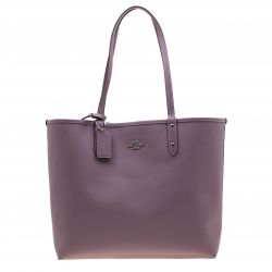 Coach Brown/Khaki Floral Print Coated Canvas Reversible City Tote