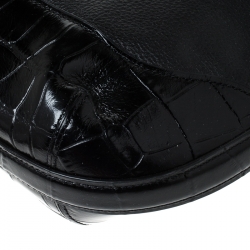 Pre Owned Coach Black Leather Amber Hobo