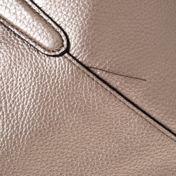 Coach Beige Leather Ava Chain Tote