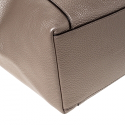 Coach Beige Leather Ava Chain Tote