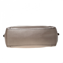 Coach Beige Leather Ava Chain Tote