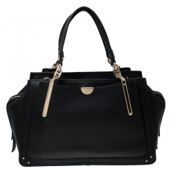 Pre Owned Coach Black Leather Dreamer 36 Satchel 