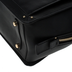 Pre Owned Coach Black Leather Dreamer 36 Satchel 