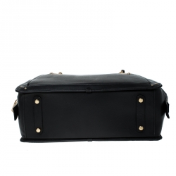 Pre Owned Coach Black Leather Dreamer 36 Satchel 