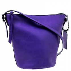 Coach Purple Leather Crossbody Bag