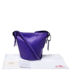 Coach Purple Leather Crossbody Bag