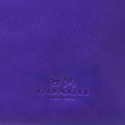 Coach Purple Leather Crossbody Bag