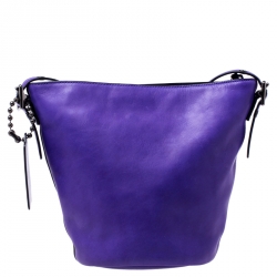 Coach Purple Leather Crossbody Bag