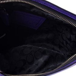 Coach Purple Leather Crossbody Bag