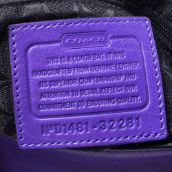 Coach Purple Leather Crossbody Bag