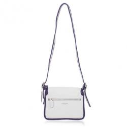Pre Owned Coach White Legacy Archival Two Tone Leather Rambler