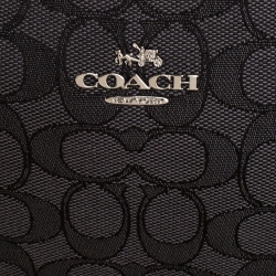 Coach Black Monogram Canvas Small Kelsey Satchel