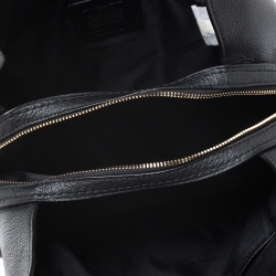Coach Black Leather Edie 31 Shoulder Bag