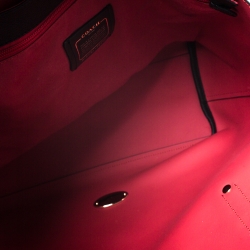 مملوكة مسبقًا Coach Black Pebbled Leather Market Tote