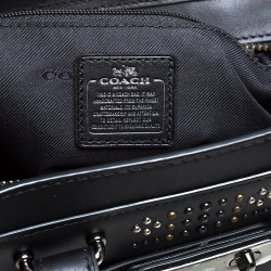 Coach Black Leather Swagger Studded Tote