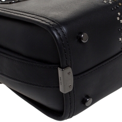 Coach Black Leather Swagger Studded Tote