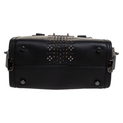 Coach Black Leather Swagger Studded Tote