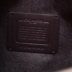 Pre Owned Coach Beige Crocodile Embossed Leather Charlie Tote