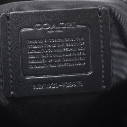 Pre Owned Coach Black Leather Sage Carryall Satchel