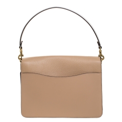 Pre Owned Coach Tricolor Leather and Python Effect Tabby Shoulder Bag 