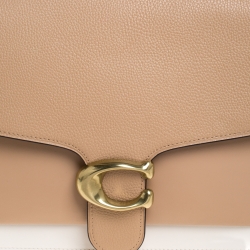 Pre Owned Coach Tricolor Leather and Python Effect Tabby Shoulder Bag 