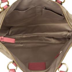 Pre Owned Coach Daisy Signature Coral Tote