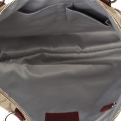 Pre Owned Coach Red Trim Daisy Signature Tote