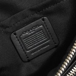 مملوكة مسبقًا حقيبة كروس كوتش Pop Up جلد وكانفاس مقوى شهيرة سوداء