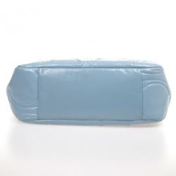 Pre Owned Coach Baby Blue Patent Tote